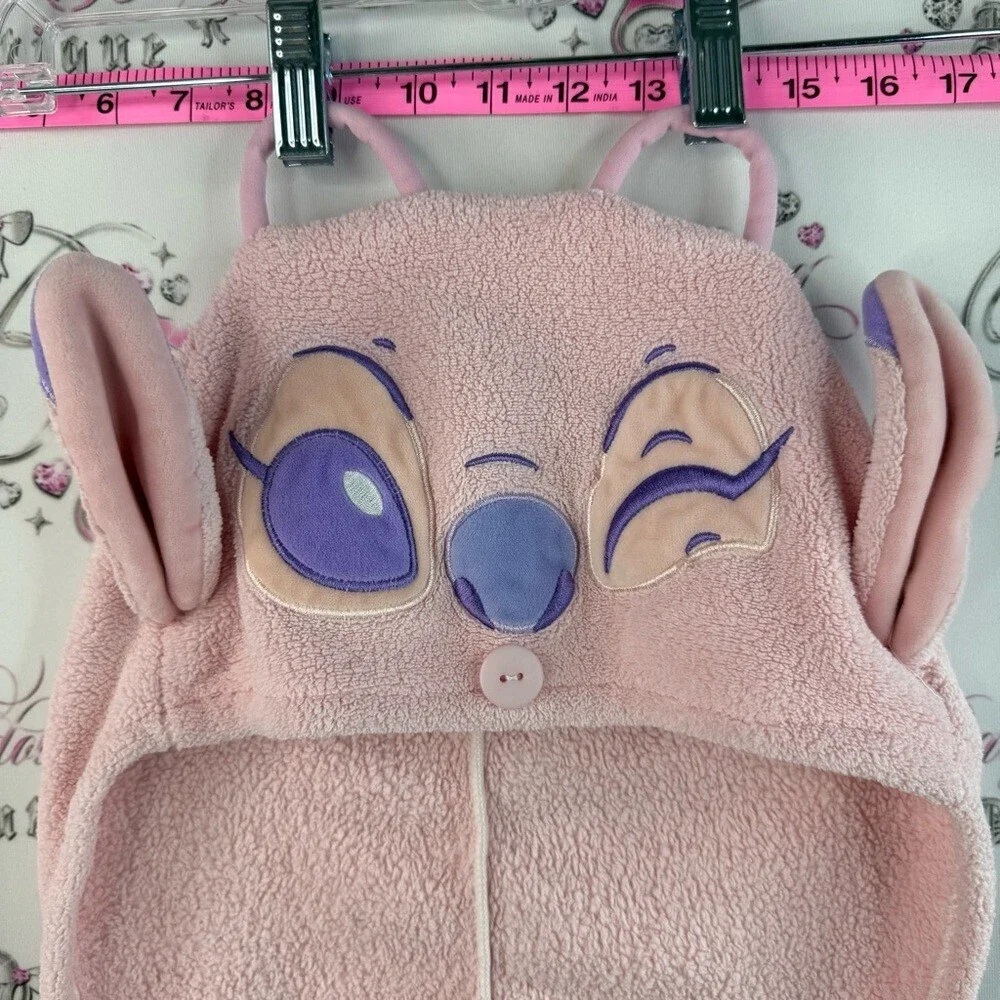 Disney towel hair wrap with ears stitch Pink Cartoon Animal Hooded Towel Wrap